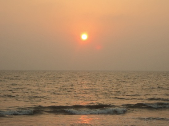 A sunset at the Calicut Beach